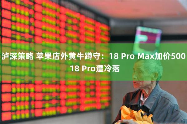 泸深策略 苹果店外黄牛蹲守：18 Pro Max加价500 18 Pro遭冷落