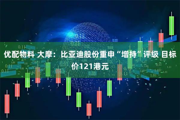 优配物料 大摩：比亚迪股份重申“增持”评级 目标价121港元